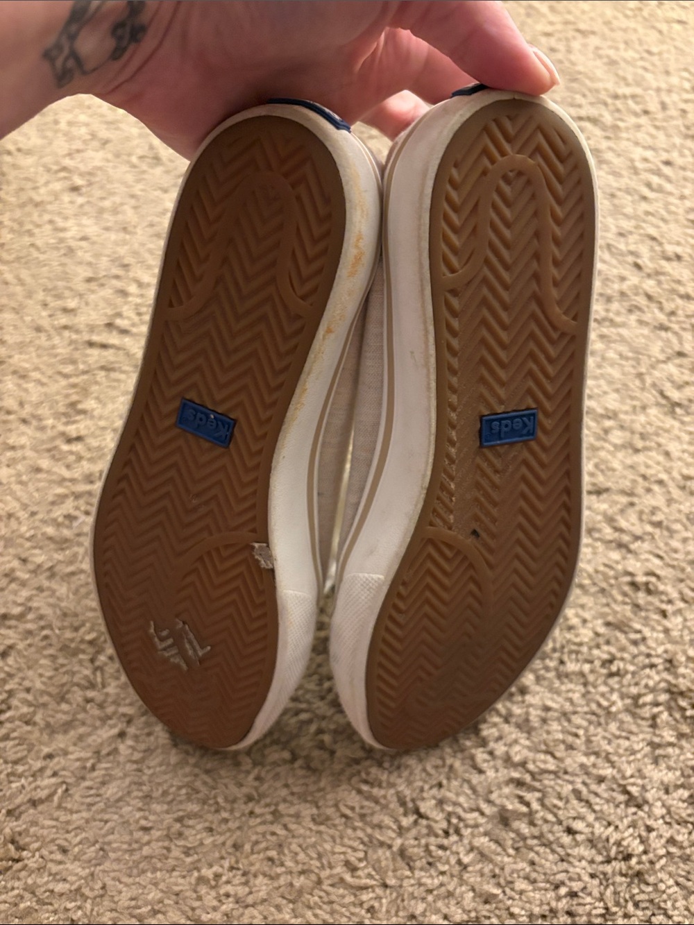 Keds Women’s Canvas Sneakers in Light Beige - Picture 5 of 5